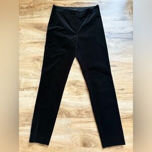 NWOT - Theory Trinwell Stretch Velvet Pants in Black - Size 4